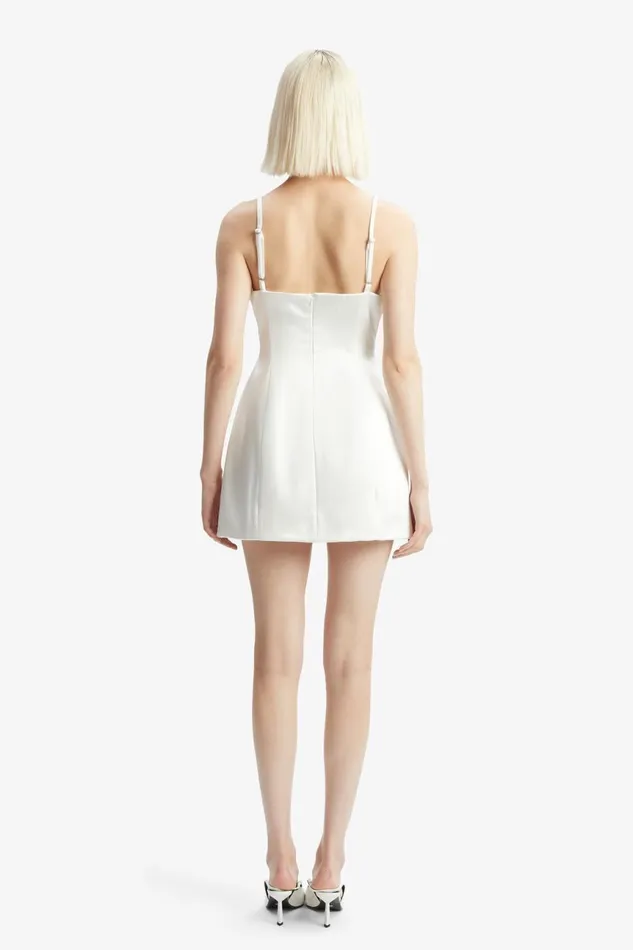 Women Bardot Party Dresses Marcello Hourglass Mini Dress In Orchid White Orchid White Women Bardot Party Dresses Marcello Hourglass Mini Dress In Orchid White Orchid White