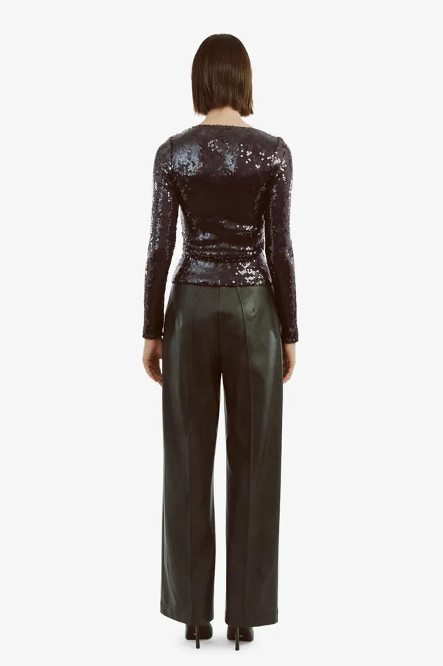 Women Bardot Party Dresses Verona Sequin Top In Purple Purple