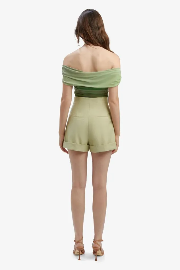 Women Bardot Party Tops Aurelia Mesh Top In Green Ombre Green Ombre Women Bardot Party Tops Aurelia Mesh Top In Green Ombre Green Ombre