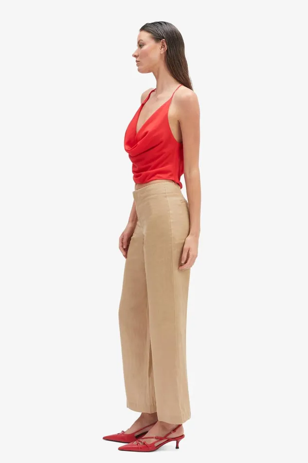 Women Bardot Party Tops Cherie Cowl Neck Top In Deep Red Deep Red Women Bardot Party Tops Cherie Cowl Neck Top In Deep Red Deep Red