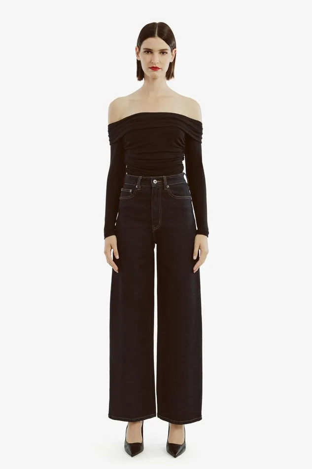 Women Bardot Party Tops Elsa Off The Shoudler Top In Black Black Women Bardot Party Tops Elsa Off The Shoudler Top In Black Black