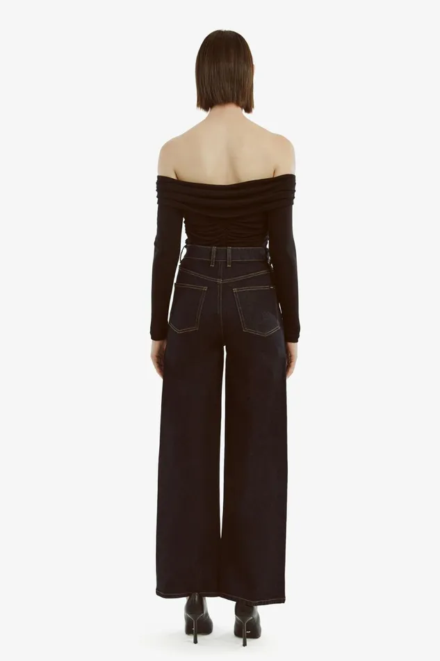 Women Bardot Party Tops Elsa Off The Shoudler Top In Black Black Women Bardot Party Tops Elsa Off The Shoudler Top In Black Black
