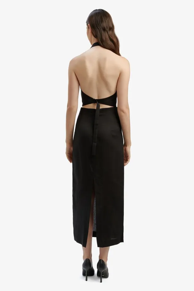 Women Bardot Party Tops Felda Linen Vest In Black Black Women Bardot Party Tops Felda Linen Vest In Black Black
