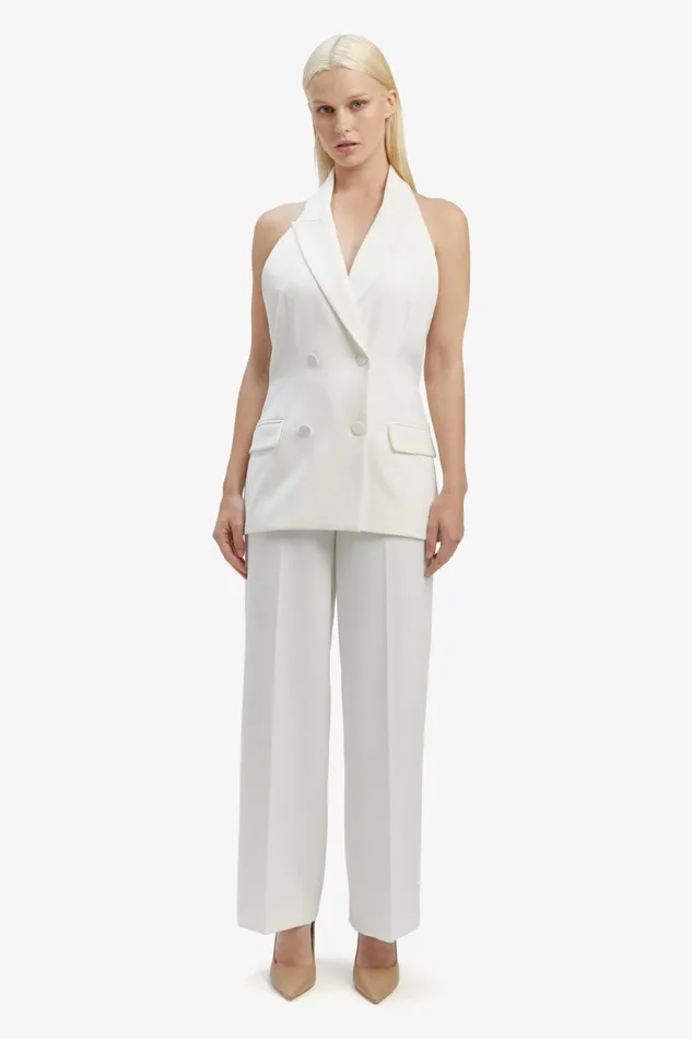 Women Bardot Party Tops Freya Longline Vest In Orchid White Orchid White Women Bardot Party Tops Freya Longline Vest In Orchid White Orchid White