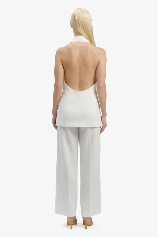 Women Bardot Party Tops Freya Longline Vest In Orchid White Orchid White Women Bardot Party Tops Freya Longline Vest In Orchid White Orchid White