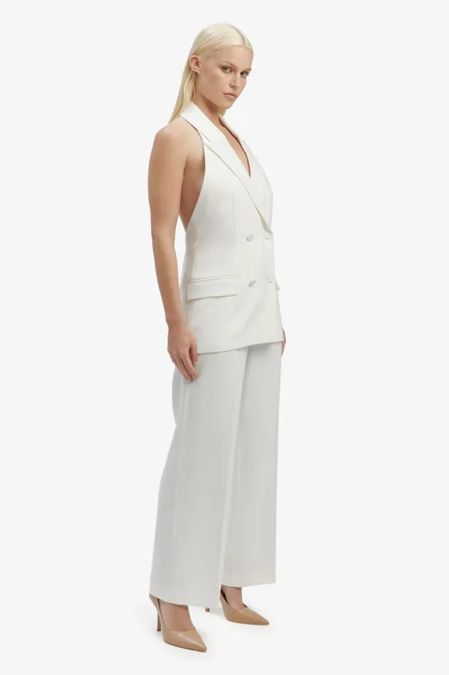 Women Bardot Party Tops Freya Longline Vest In Orchid White Orchid White Women Bardot Party Tops Freya Longline Vest In Orchid White Orchid White