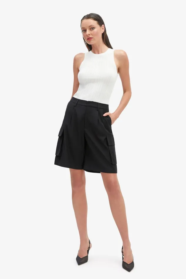 Women Bardot Shorts Blair Tailored Short In Black Black Women Bardot Shorts Blair Tailored Short In Black Black