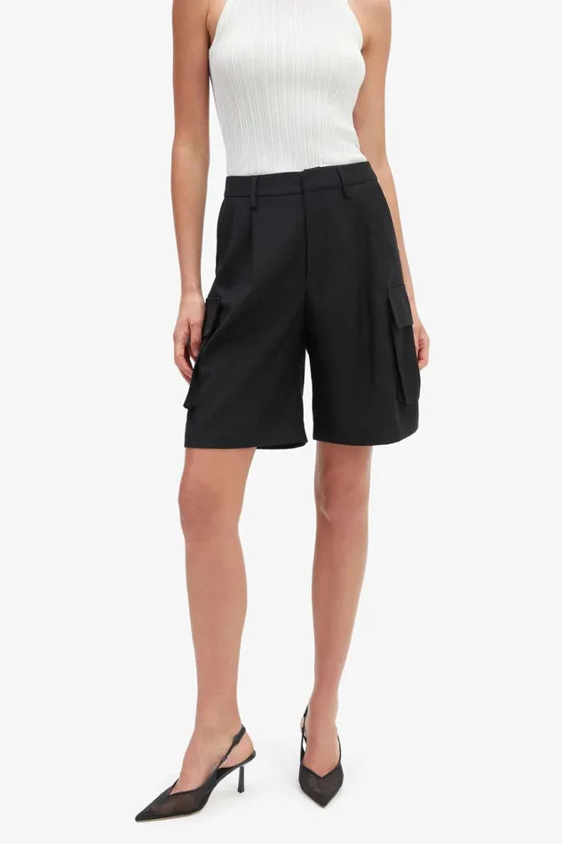 Women Bardot Shorts Blair Tailored Short In Black Black Women Bardot Shorts Blair Tailored Short In Black Black
