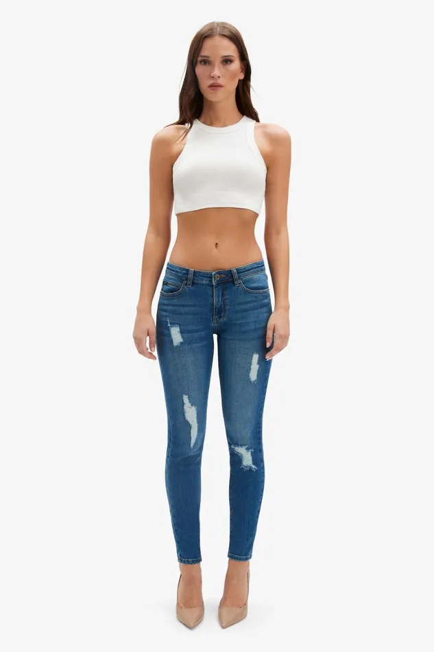 Women Bardot Skinny Jean Kate Hipster Jeans In Dark Denim Dark Denim Women Bardot Skinny Jean Kate Hipster Jeans In Dark Denim Dark Denim