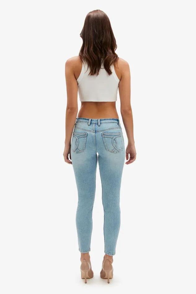 Women Bardot Skinny Jean Kate Mid Blue Jeans In Mid Blue Mid Blue Women Bardot Skinny Jean Kate Mid Blue Jeans In Mid Blue Mid Blue