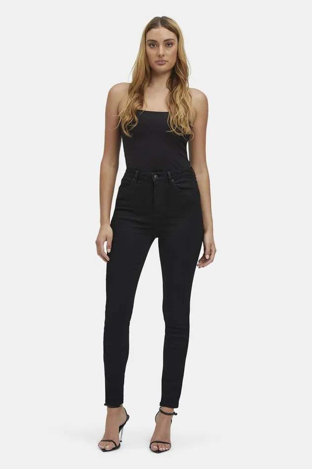 Women Bardot Skinny Jean Khloe Hi Jeans In Black Black Women Bardot Skinny Jean Khloe Hi Jeans In Black Black