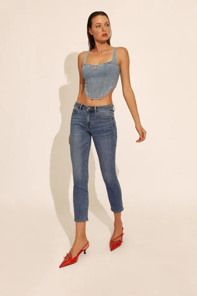 Women Bardot Skinny Jean Knox Skinny Cropped Jeans In Vintage Vintage