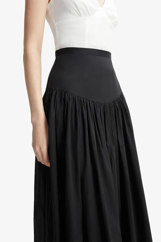 Women Bardot Skirts Amorette Maxi Cotton Skirt In Black Black Women Bardot Skirts Amorette Maxi Cotton Skirt In Black Black