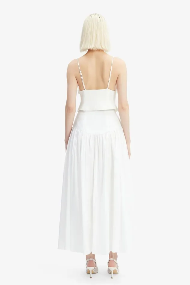 Women Bardot Skirts Amorette Maxi Cotton Skirt In Orchid White Orchid White Women Bardot Skirts Amorette Maxi Cotton Skirt In Orchid White Orchid White