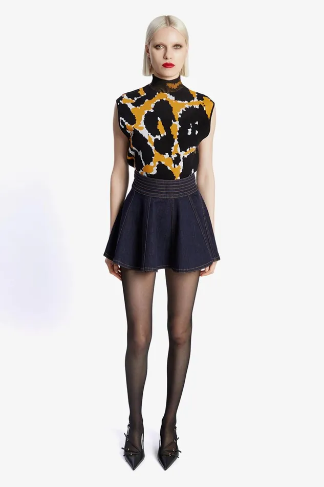 Women Bardot Skirts Aruba Denim Mini Skirt In Dark Dark Women Bardot Skirts Aruba Denim Mini Skirt In Dark Dark
