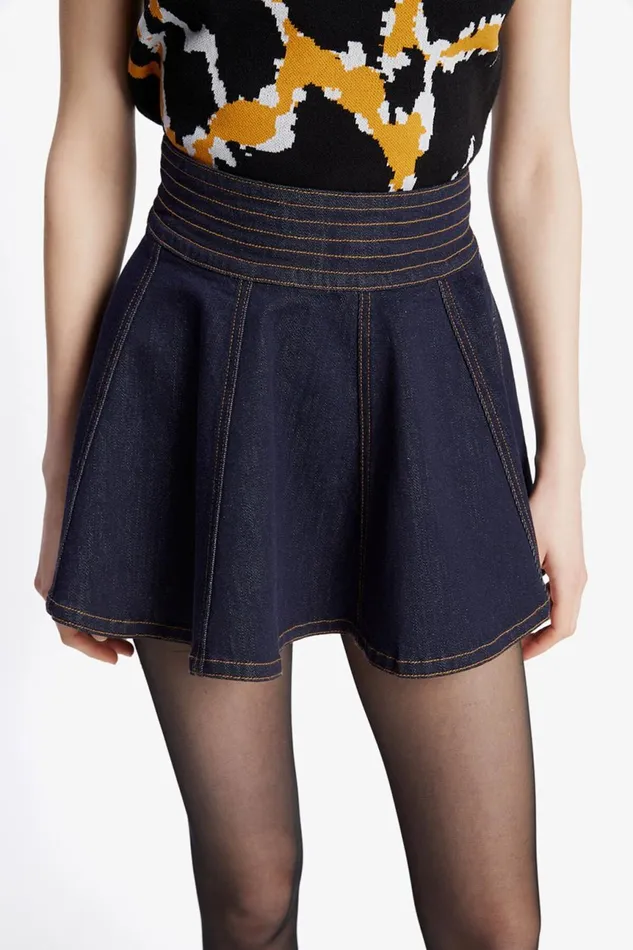 Women Bardot Skirts Aruba Denim Mini Skirt In Dark Dark Women Bardot Skirts Aruba Denim Mini Skirt In Dark Dark