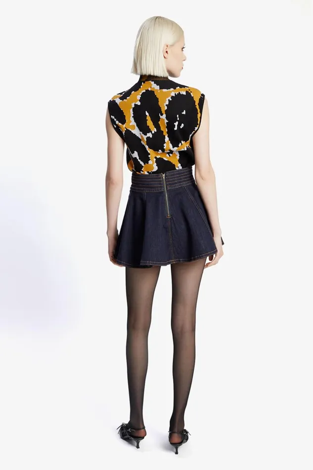 Women Bardot Skirts Aruba Denim Mini Skirt In Dark Dark Women Bardot Skirts Aruba Denim Mini Skirt In Dark Dark