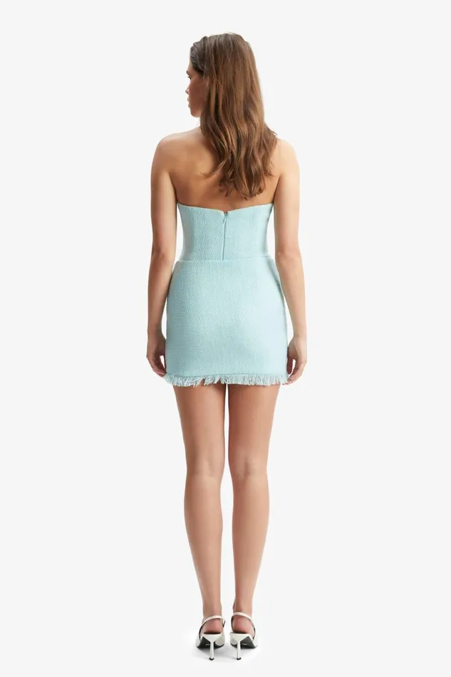 Women Bardot Skirts Cece Boucle Mini Skirt In Aqua Aqua Women Bardot Skirts Cece Boucle Mini Skirt In Aqua Aqua