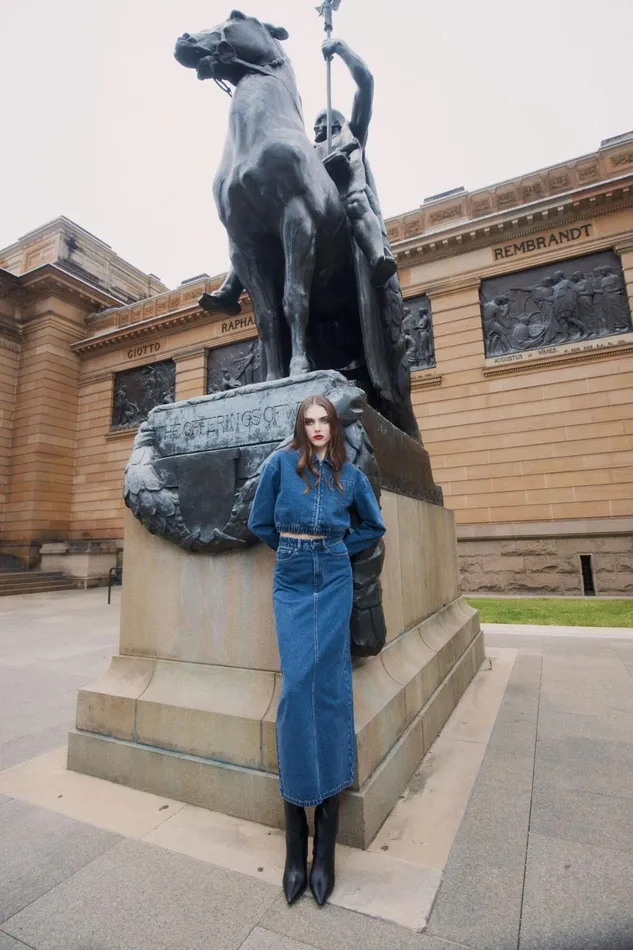 Women Bardot Skirts Evianna Denim Maxi Skirt In Washed Indigo Washed Indigo Women Bardot Skirts Evianna Denim Maxi Skirt In Washed Indigo Washed Indigo