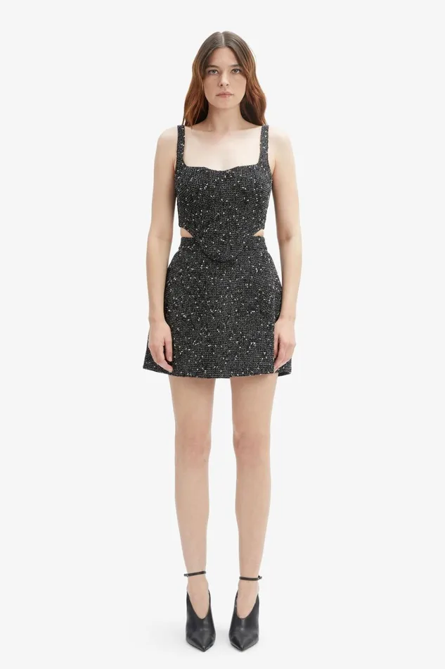 Women Bardot Skirts Lyna Balloon Mini Skirt In Black Black
