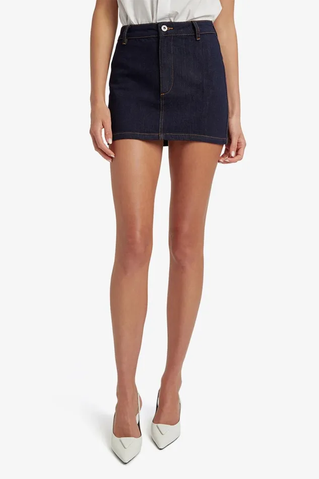 Women Bardot Skirts Maika Denim Mini Skirt In Dark Dark Women Bardot Skirts Maika Denim Mini Skirt In Dark Dark