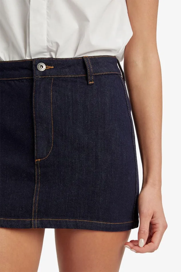 Women Bardot Skirts Maika Denim Mini Skirt In Dark Dark Women Bardot Skirts Maika Denim Mini Skirt In Dark Dark