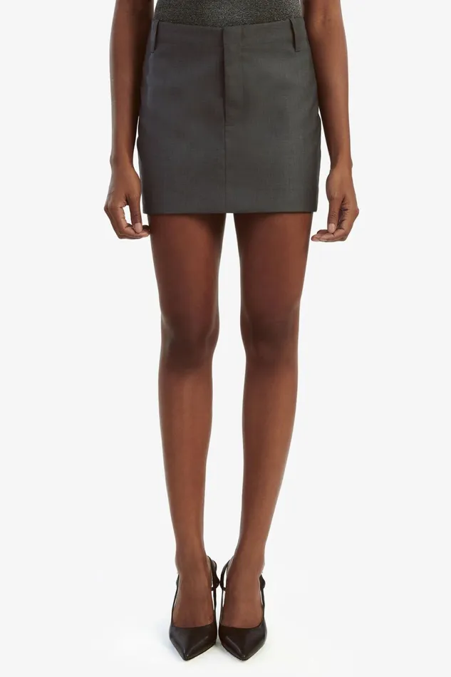 Women Bardot Skirts Maika Mid Rise Mini Skirt In Dark Grey Dark Grey Women Bardot Skirts Maika Mid Rise Mini Skirt In Dark Grey Dark Grey