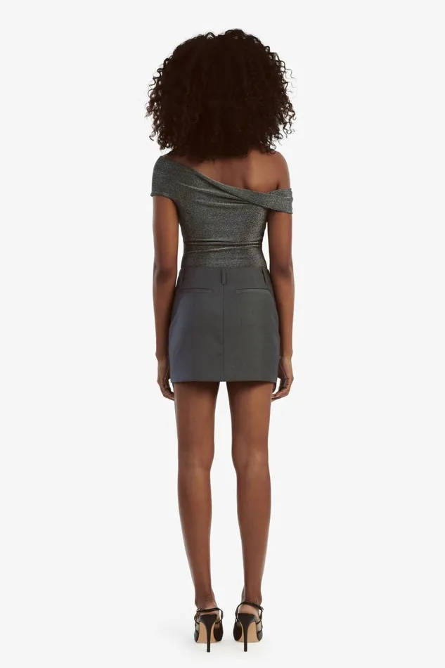 Women Bardot Skirts Maika Mid Rise Mini Skirt In Dark Grey Dark Grey Women Bardot Skirts Maika Mid Rise Mini Skirt In Dark Grey Dark Grey