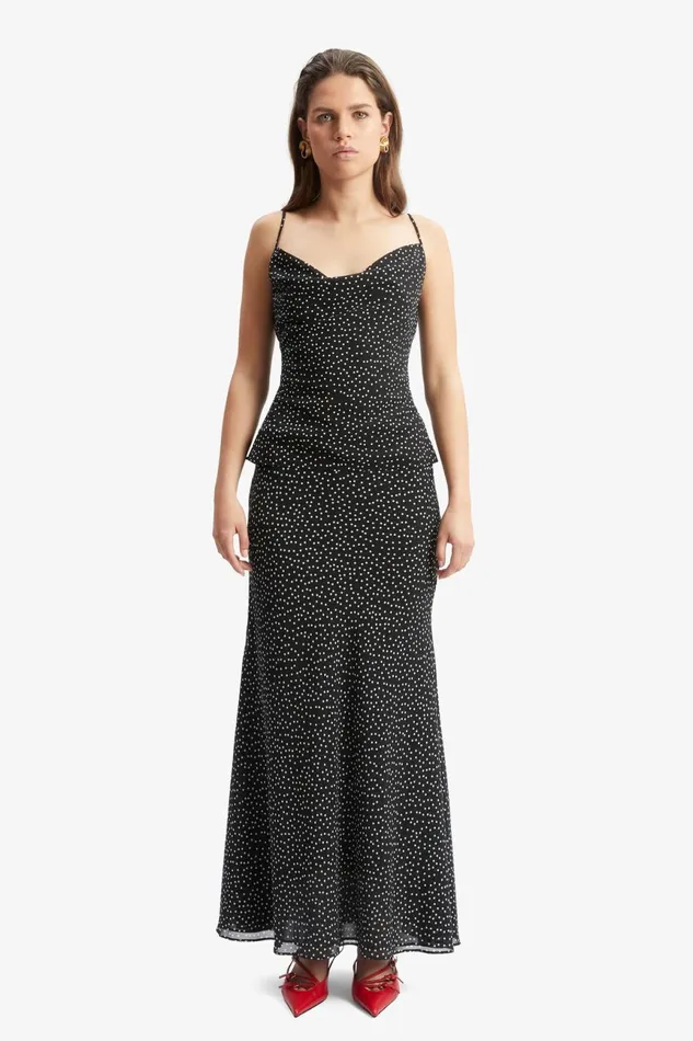 Women Bardot Skirts Monroe Maxi Skirt In Black Spot Black Spot Women Bardot Skirts Monroe Maxi Skirt In Black Spot Black Spot