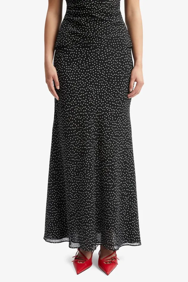 Women Bardot Skirts Monroe Maxi Skirt In Black Spot Black Spot Women Bardot Skirts Monroe Maxi Skirt In Black Spot Black Spot
