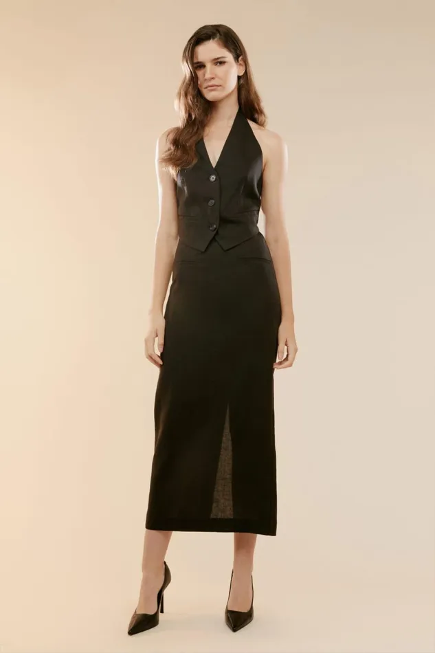 Women Bardot Skirts Rhee Midi Skirt In Black Black