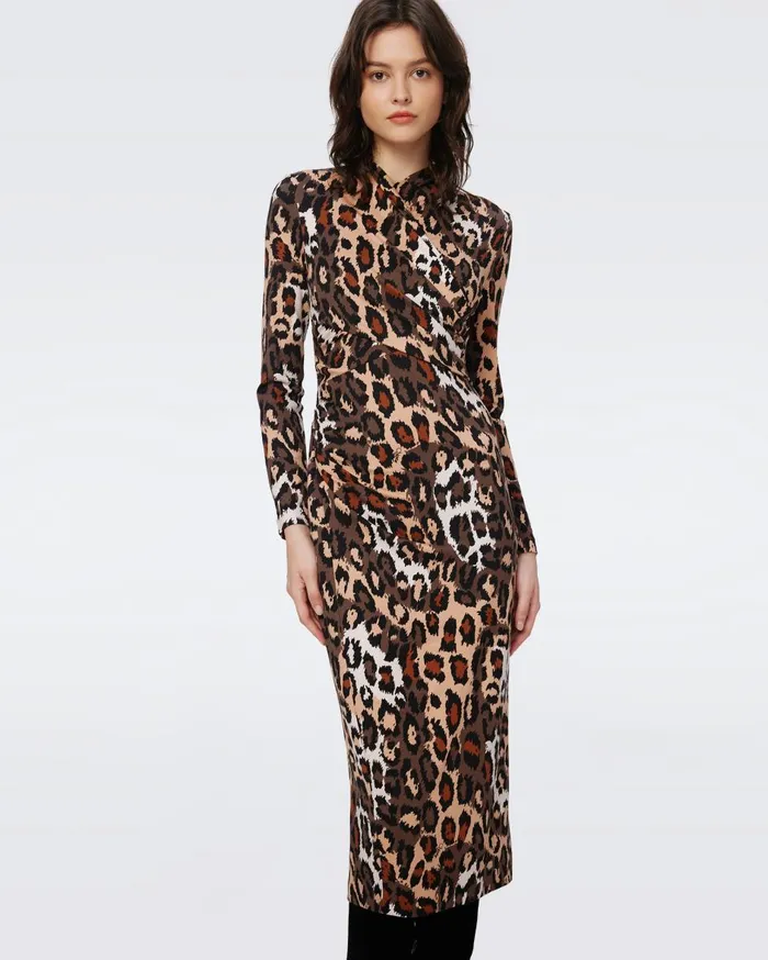 Women Barlow Dress Tiny Jungle Cat DVF Dresses
