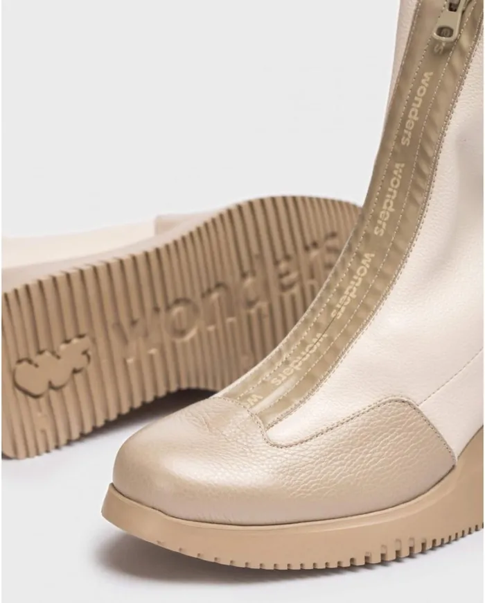 Women Beige INDIA Ankle Boot Wonders Ankle Boots