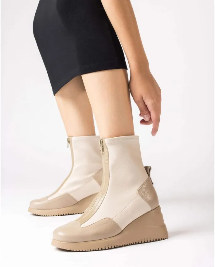 Women Beige INDIA Ankle Boot Wonders Ankle Boots