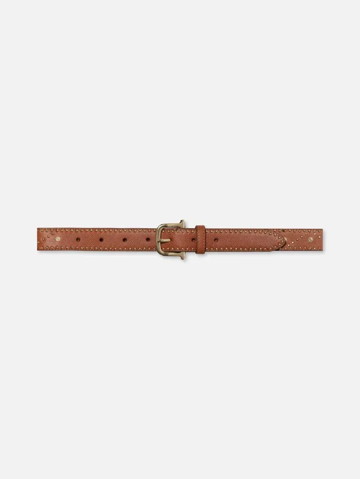 Women Belts FRAME Embellished Belt 8212 Tan