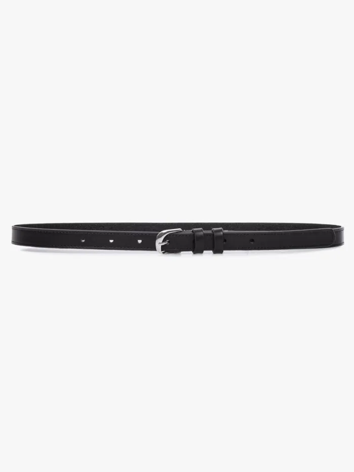 Women Belts FRAME Petit Twist Buckle Belt 8212 Noir