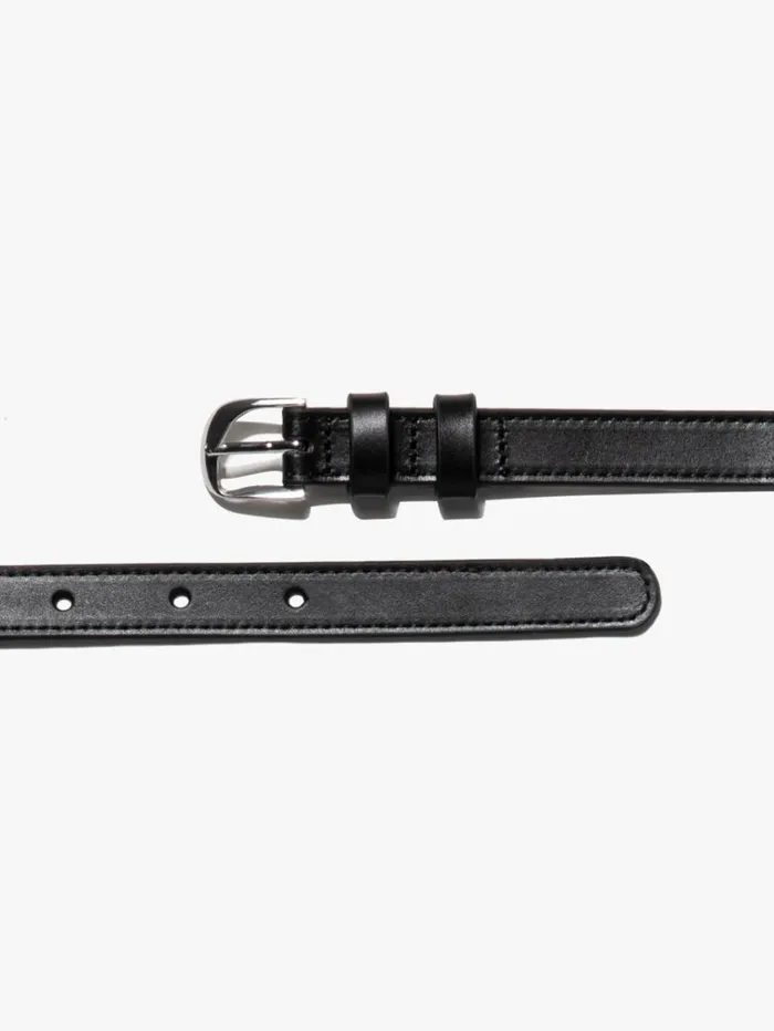 Women Belts FRAME Petit Twist Buckle Belt 8212 Noir Women Belts FRAME Petit Twist Buckle Belt 8212 Noir
