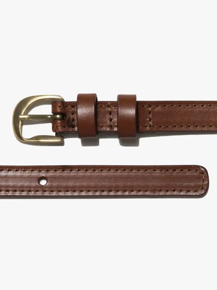 Women Belts FRAME Petit Twist Buckle Belt 8212 Tobacco