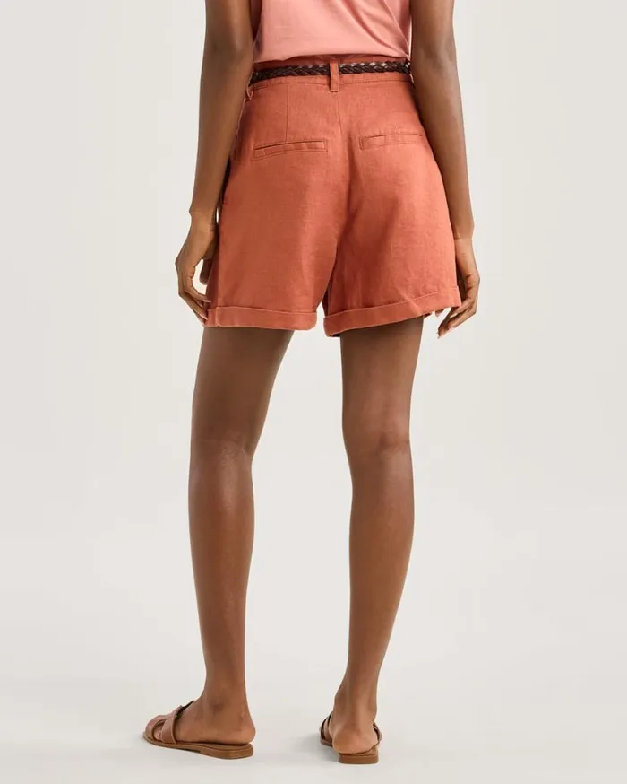 Women BIRCH BAY LINEN SHORTS Redwood Pendleton Pants and Shorts