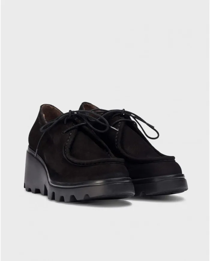 Women Black AMALIA Wallaby Shoe Wonders Wedges Women Black AMALIA Wallaby Shoe Wonders Wedges
