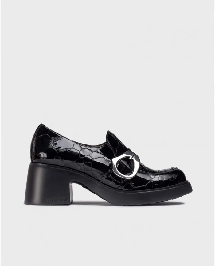 Women Black ANA Loafers Wonders Loafers