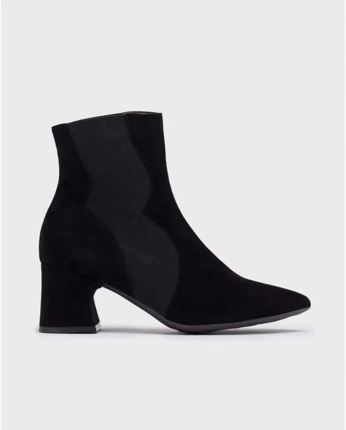Women Black GLIT Ankle Boot Wonders Ankle Boots