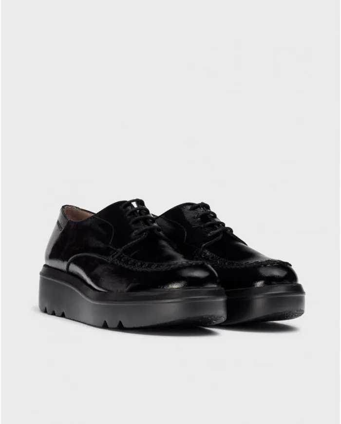 Women Black LEE Blucher Shoe Wonders Flat Shoes Women Black LEE Blucher Shoe Wonders Flat Shoes