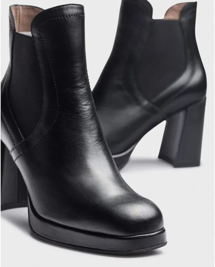 Women Black LENS Ankle Boots Wonders Ankle Boots
