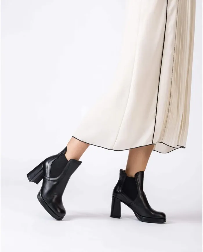 Women Black LENS Ankle Boots Wonders Ankle Boots