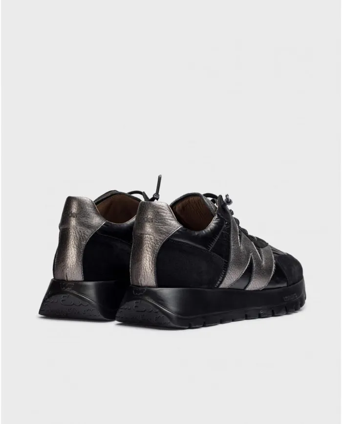 Women Black ODISEI Sneakers Wonders Flat Shoes Women Black ODISEI Sneakers Wonders Flat Shoes