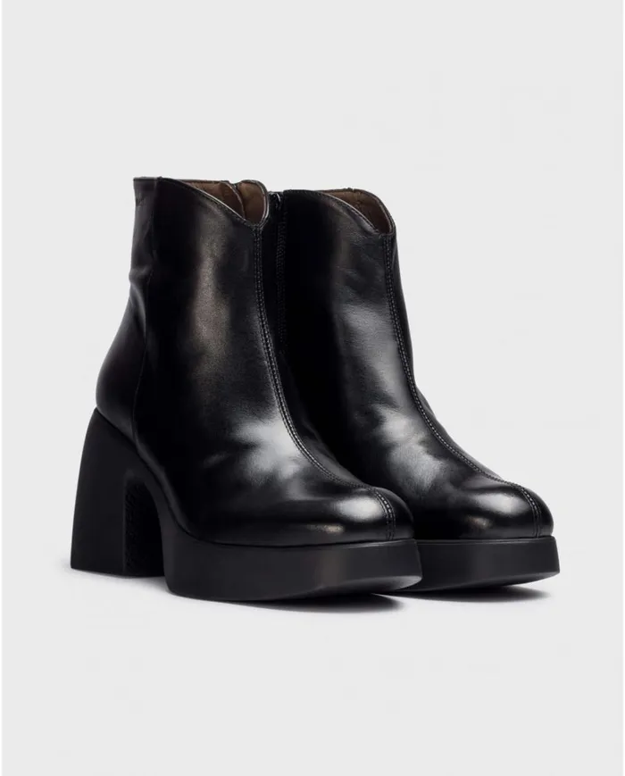 Women Black PAROS Ankle Boot Wonders Ankle Boots