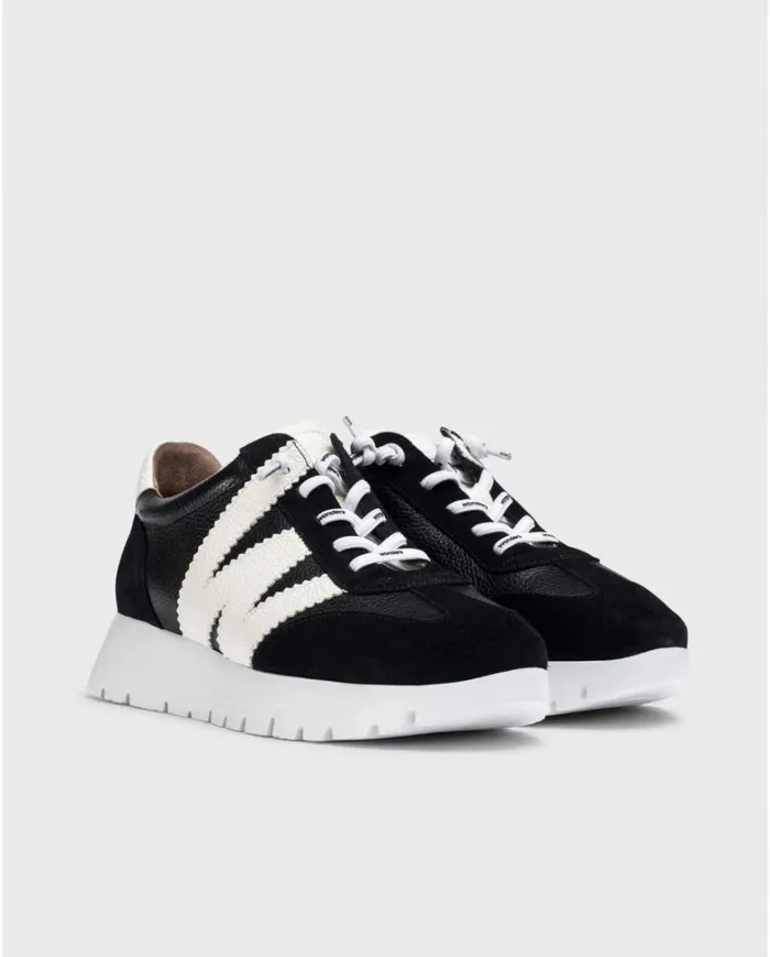 Women Black RACER Sneaker Wonders Flat Shoes Women Black RACER Sneaker Wonders Flat Shoes