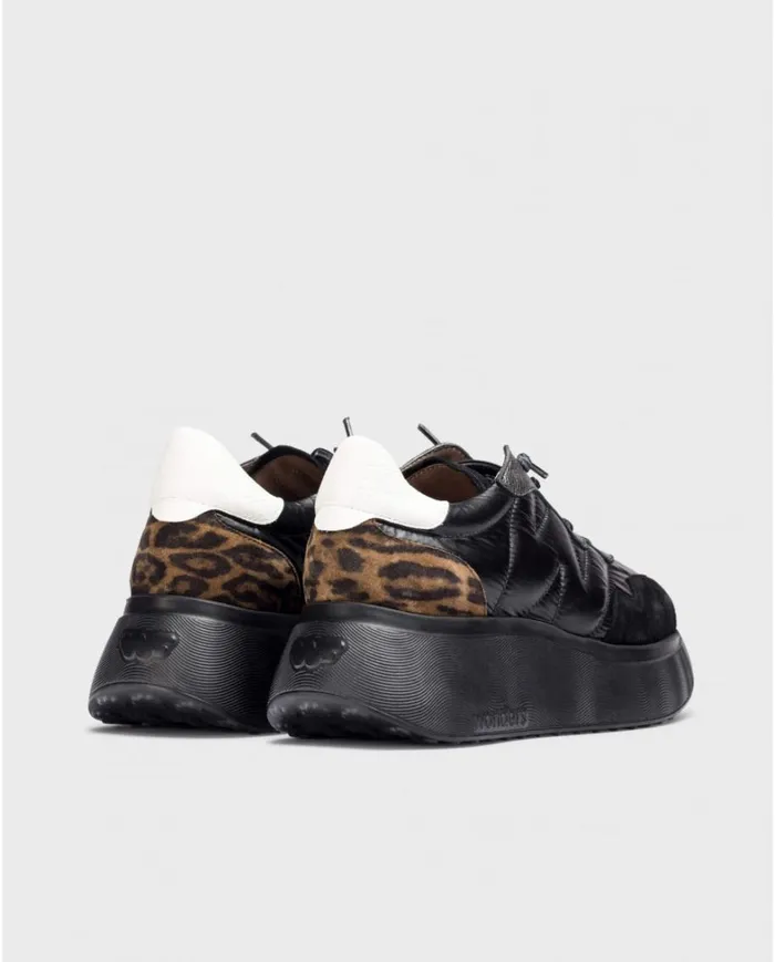 Women Black ROMA Sneaker Wonders Platforms Women Black ROMA Sneaker Wonders Platforms