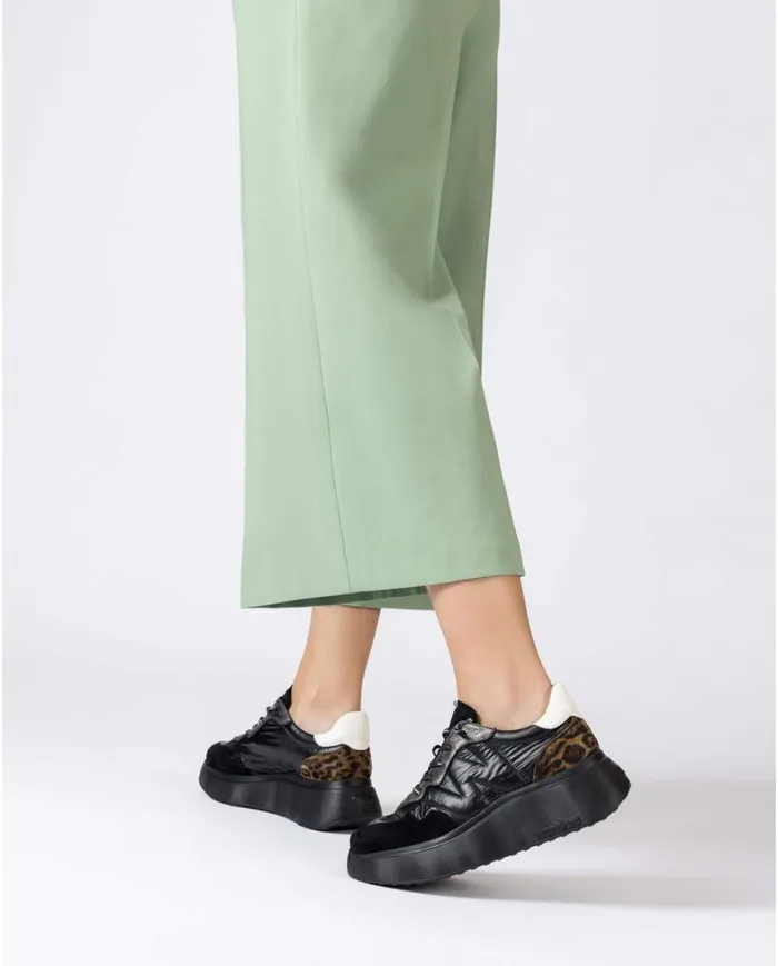 Women Black ROMA Sneaker Wonders Platforms Women Black ROMA Sneaker Wonders Platforms
